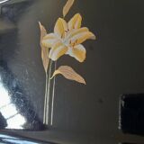 Vintage black lacquered tray - Melarti