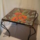 Table en fer forgé vintage