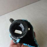 Old candle holder / candle holder, ceramic, Fat Lava, from Vallauris