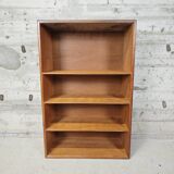 Bibliothèque basse en bois brut