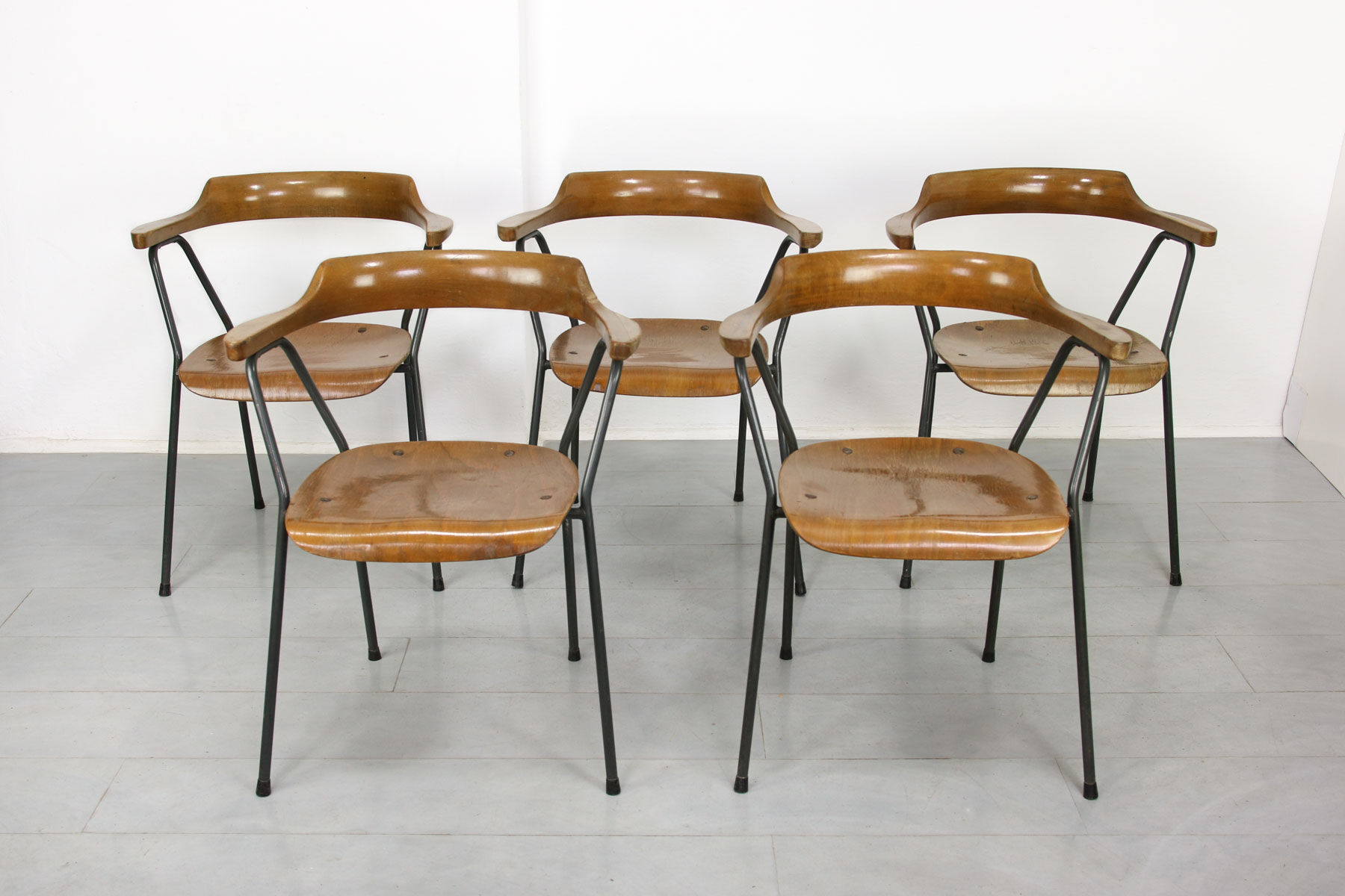 Vintage 4455 dining chair by Niko Kralj, 1970s