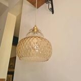 Vintage glass pendant light