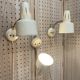 Trio d'appliques modulables design scandinave 1950.