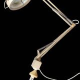 Large articulated lamp magnifying glass for vintage architect's workshop