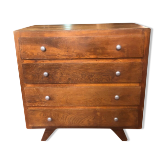 Scandinavian style compass foot chest of drawers, 1960s