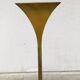 Postmodern Design Brass Fluted Torchiere Floor Lamp by Relco, Italy, 1980s