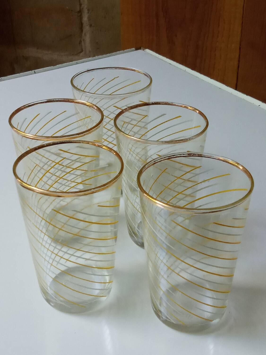 Cinq verres années 50