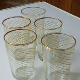 Five 50s glasses