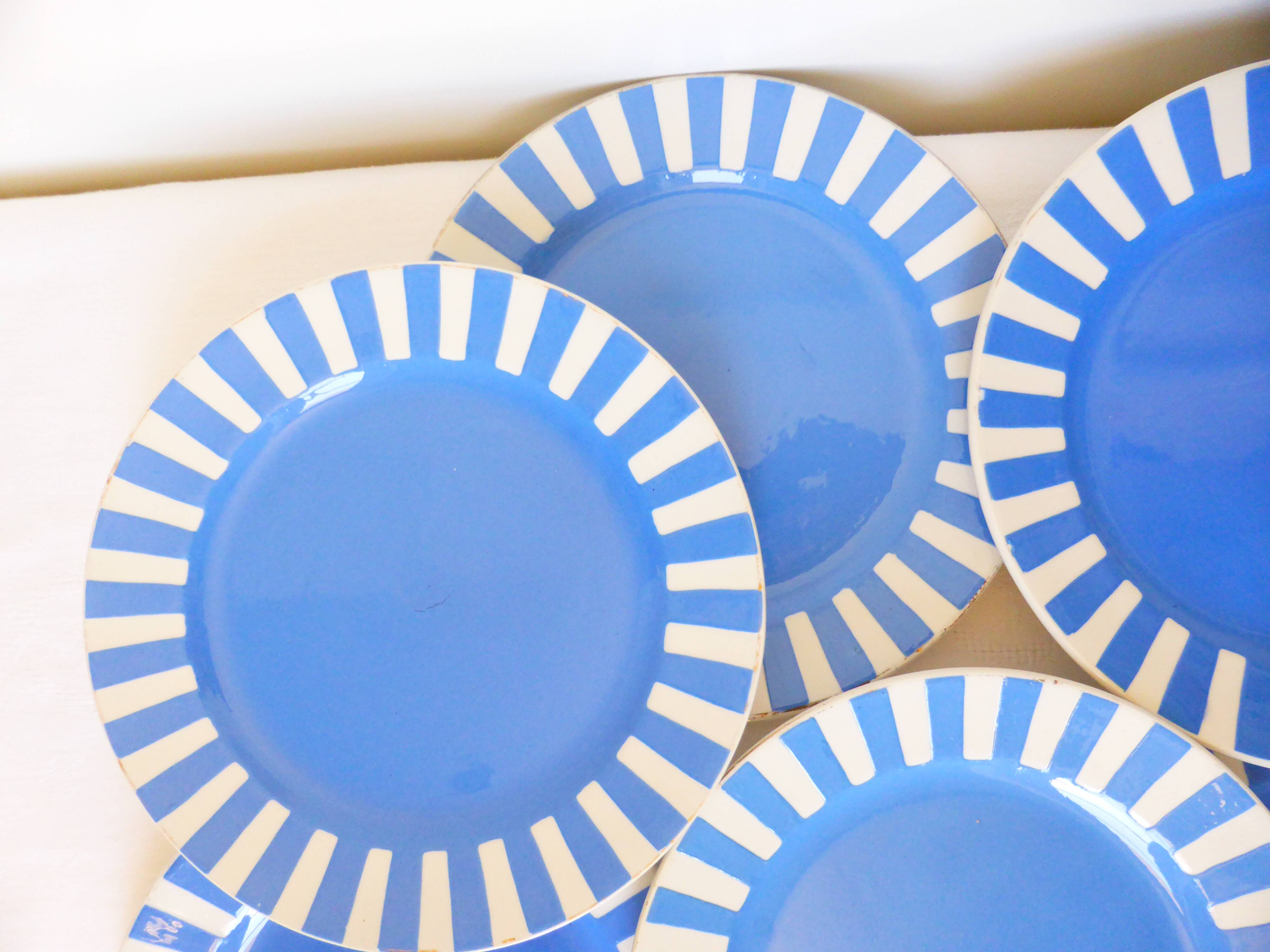 7 Sarreguemines dessert plates model Fox Trott 2106188