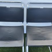 Pair of MR 10 chairs with Mies Van der Rohe laces, Knoll International