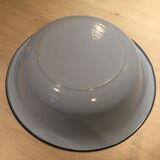 Light blue enamelled sheet metal basin
