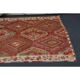 Vintage Turkish Hand-Knotted Wool Cotton Red Runner Rug 146x335