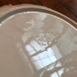 Ancien cache pot CLF forme hortensia rose et blanc vintage