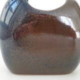 Vase vintage en grès Les Charmes 1970