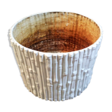 Cache pot "Bambou" Italie 1980s