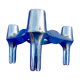 Stackable candle holder made by Caesar Stoffi for Nagel in 1970