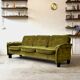 Velvet Sofa, Denmark, 1960s, Mid-C, Vintage