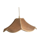 Vintage rattan flower suspension