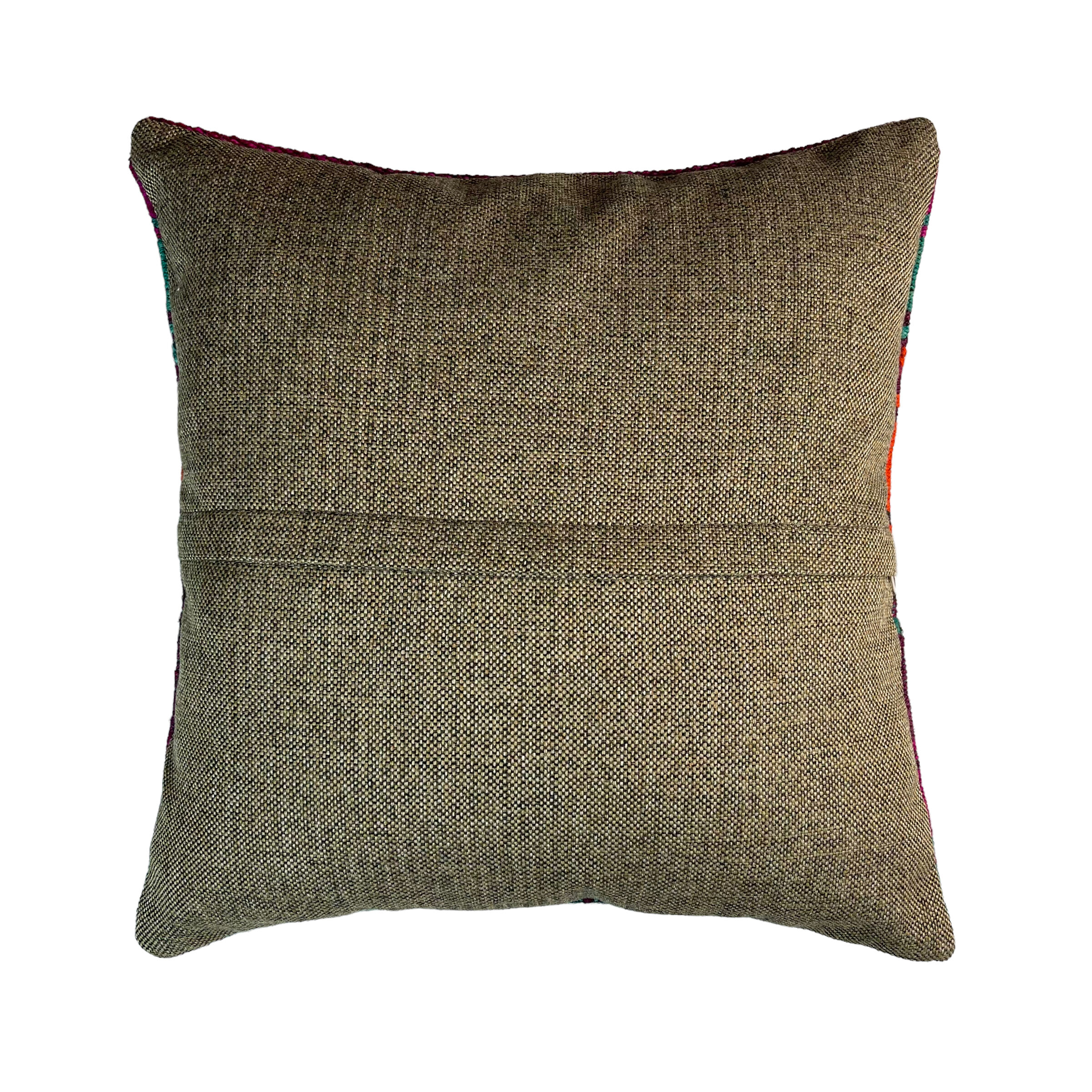 Vintage turkish kilim cushion cover, 40 x 40 cm