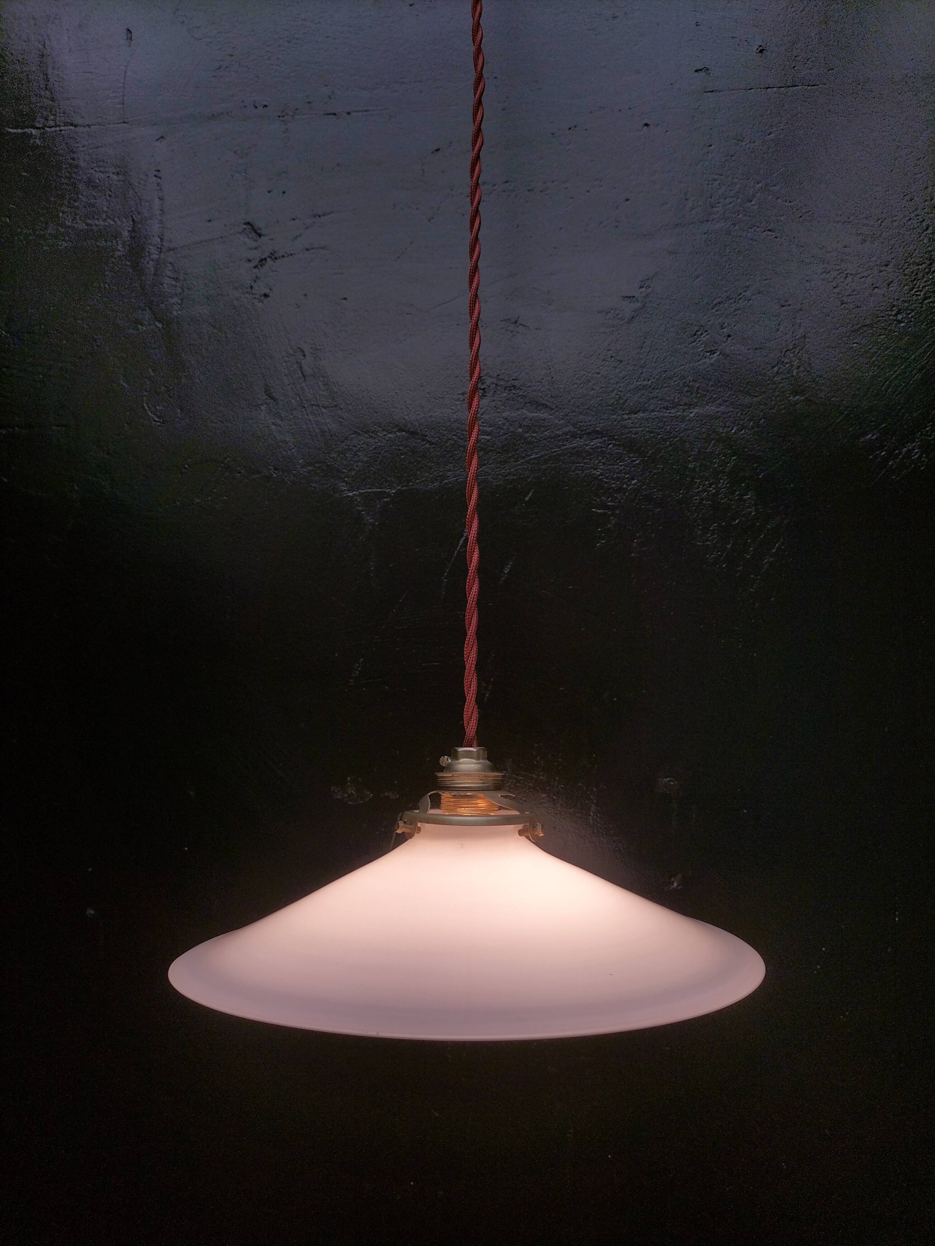 Opaline pendant light
