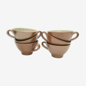 Set 6 cups or sandstone bowls