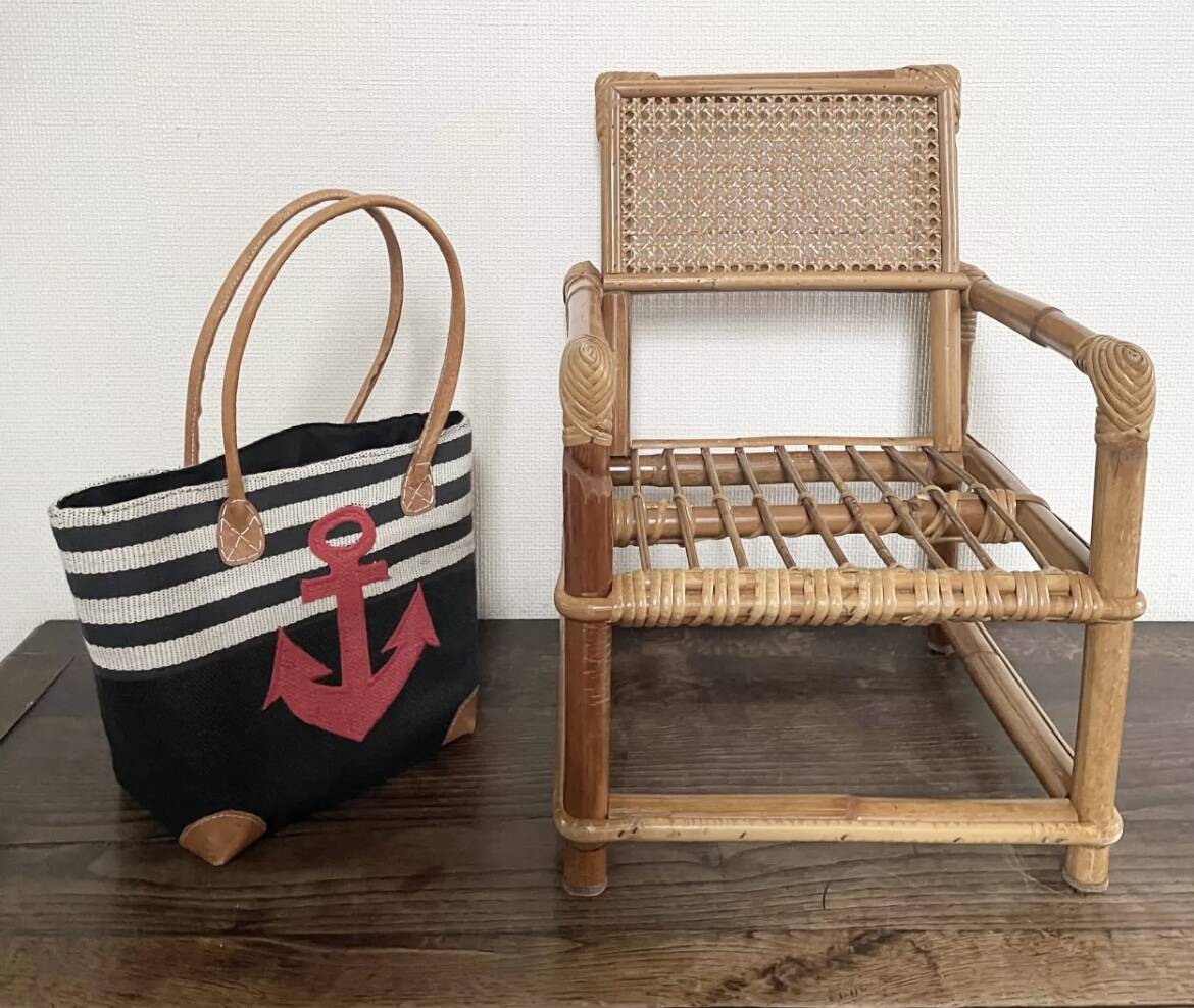 Children's rattan armchair