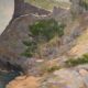 Peinture de paysage signée vue sur la mer, Espagne 20e siècle