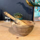 Wooden mortar