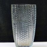 Mid Century Signed Glass Vase Kurt Wokan for Ingrid    - 18,5 cm tall