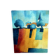 Oil on canvas "Village"
