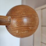 1970s solid pine coat rack