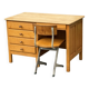 Bureau et Chaise Vintage en Pin