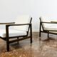 Pair of beige mid century armchairs b7522 by zenon bączyk, 1960's
