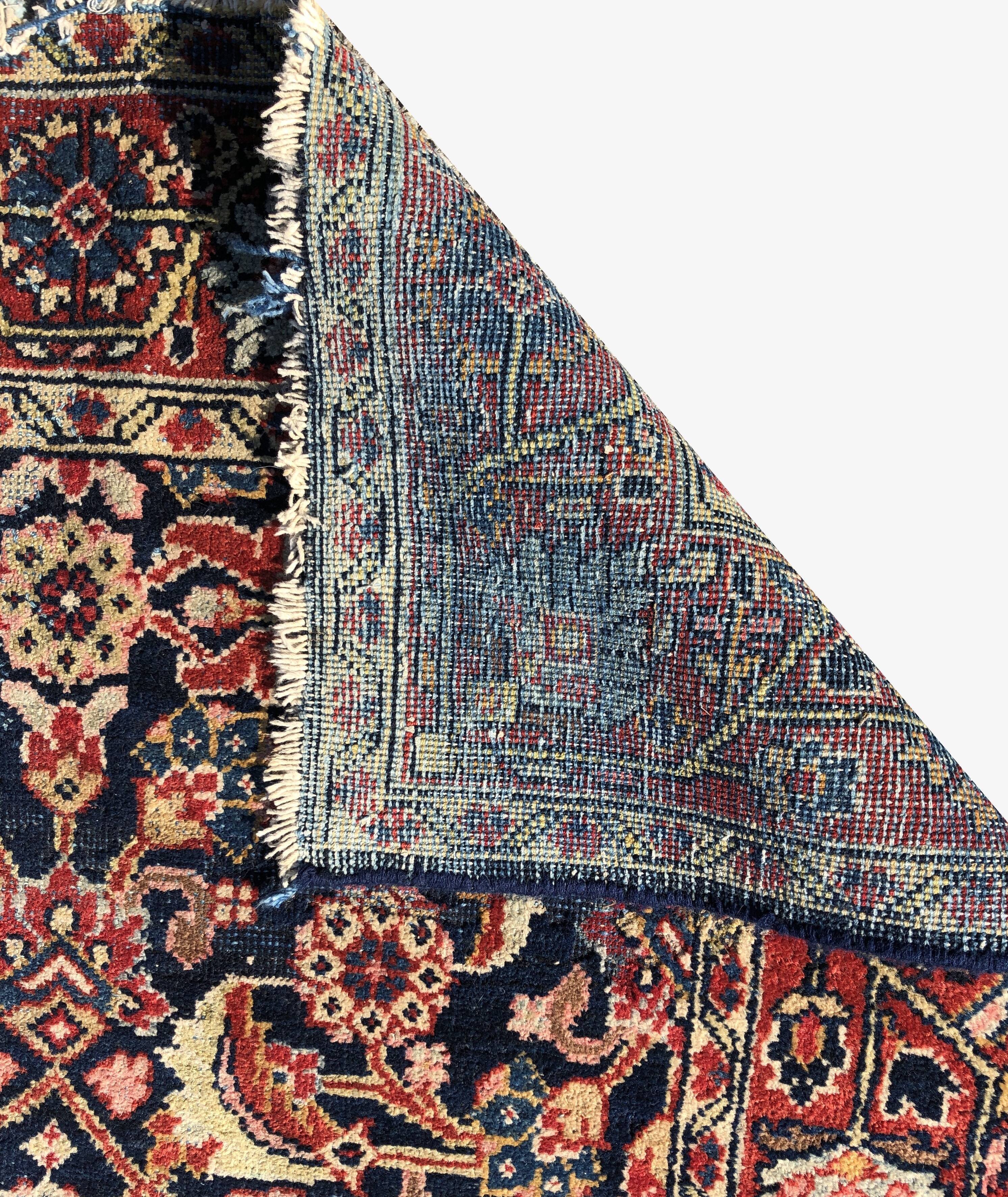 Oriental carpet iran persian Ancient MALAYER : 1.12 X 2.80 M