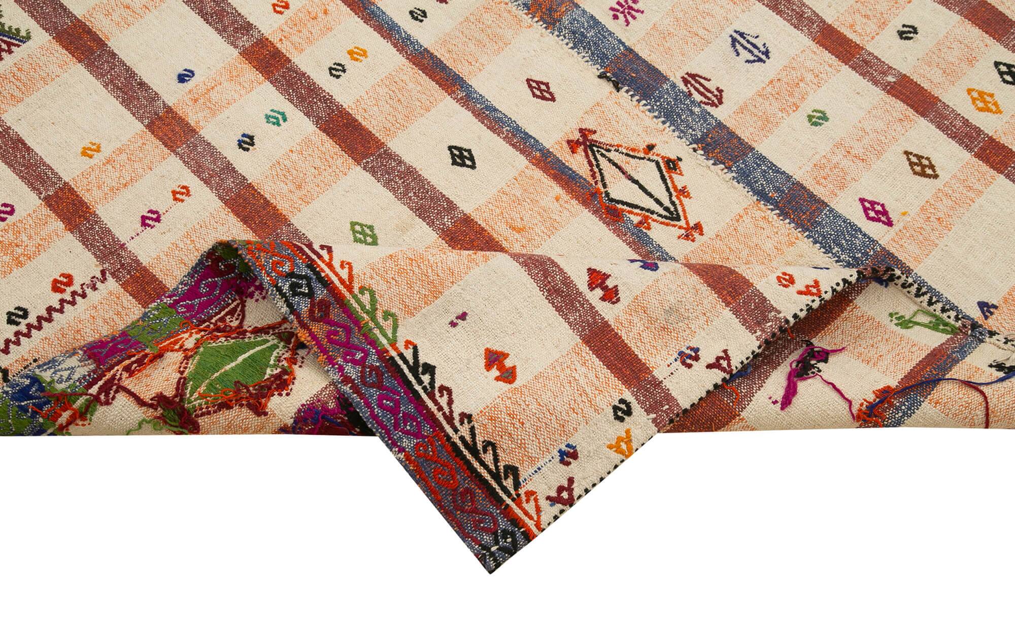 Turkish Handmade Vintage Anatolian Kilim 147 cm x 280 cm