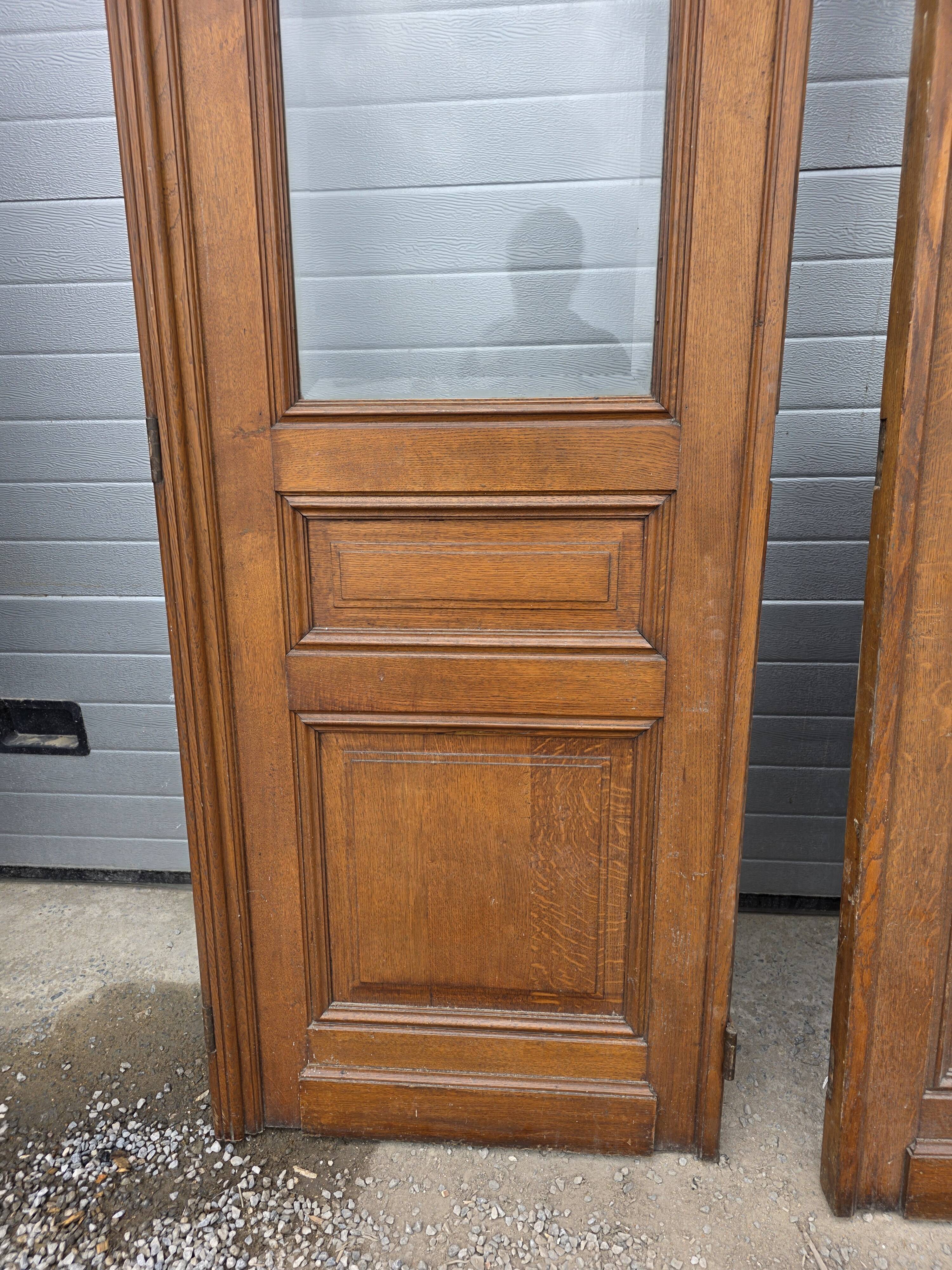 4 solid oak partition doors (high quality)