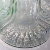 Duo of glass candle holders