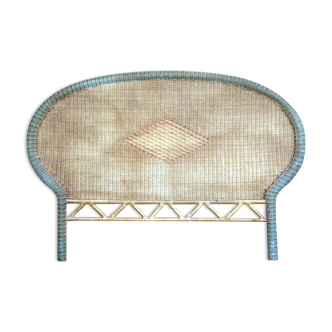Vintage rattan headboard