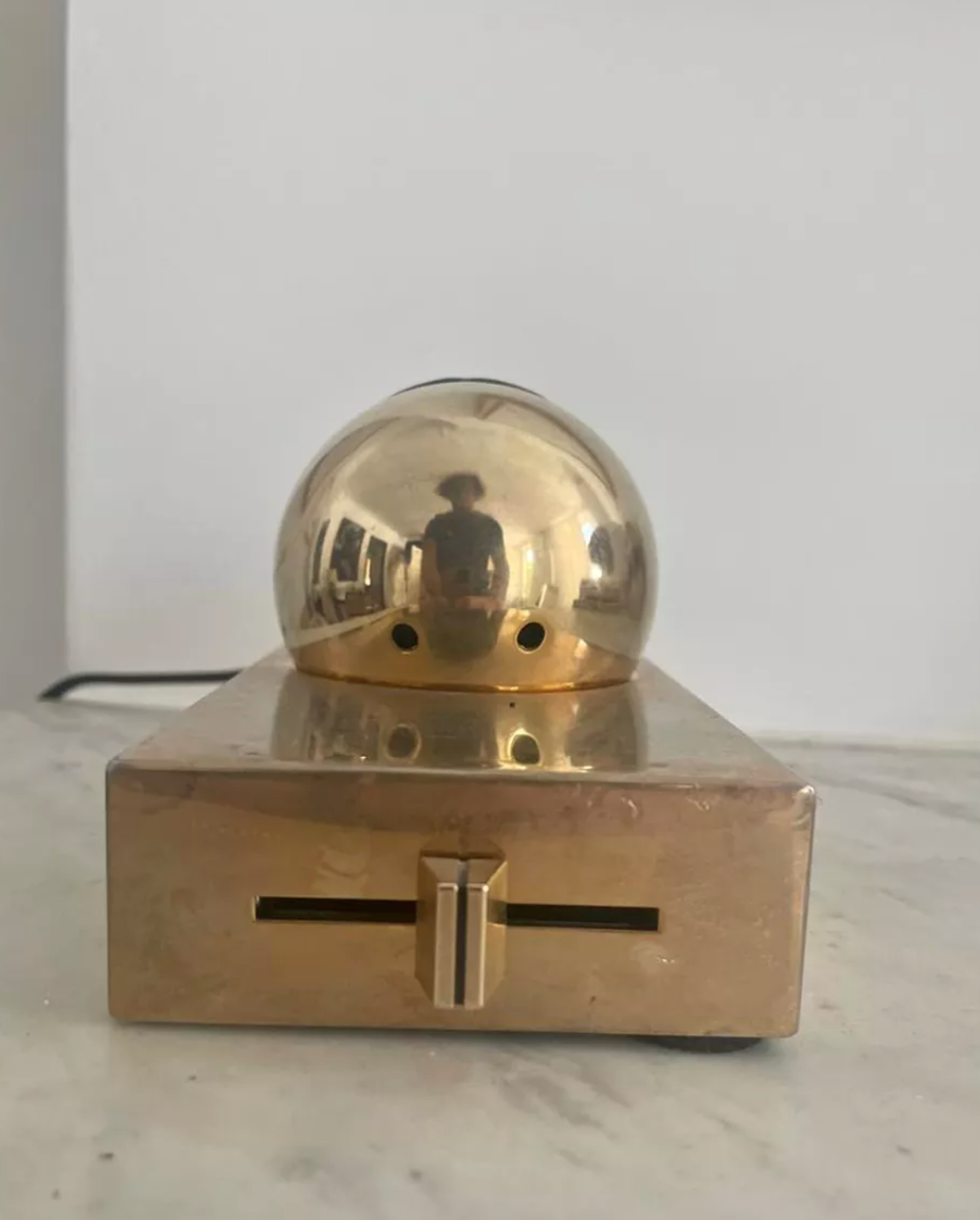 Vintage wall lamp Disderot, brass and swivel, France 1970
