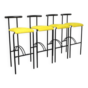 4 tabourets de bar postmodernes, - 1980