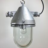 Silver cast aluminium explosion proof lamp, 1960