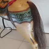 Wooden merry-go-round horse or fairground carousel