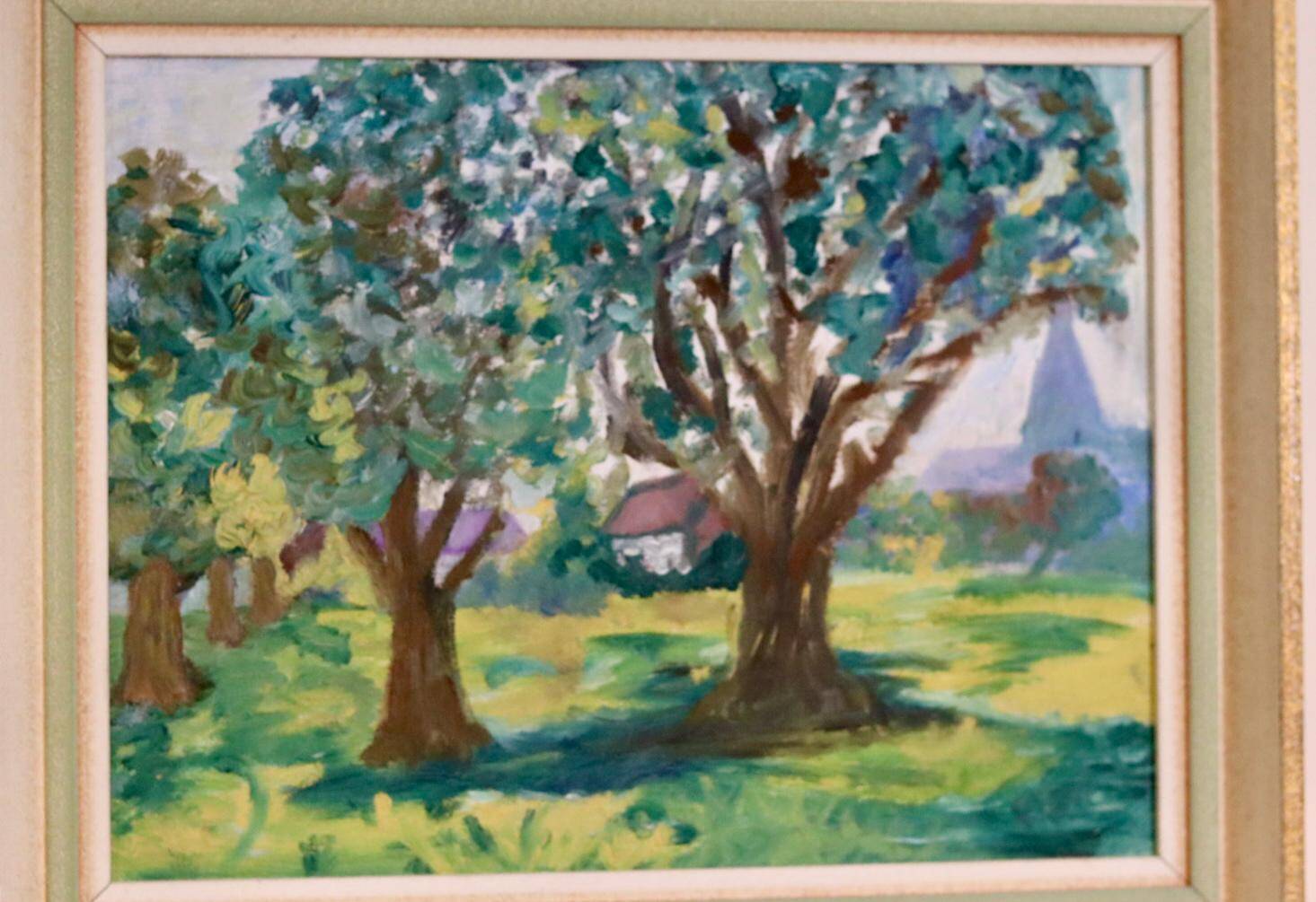 "House darkened by the trees" by A. Akalsson