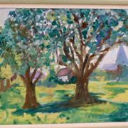 "House darkened by the trees" by A. Akalsson