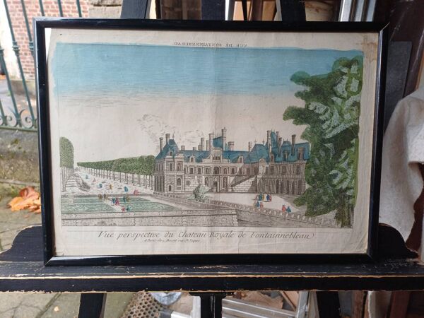 Vue d'optique Château de Fontainebleau