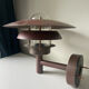 Classic danish mcm outdoor wall lamp in copper