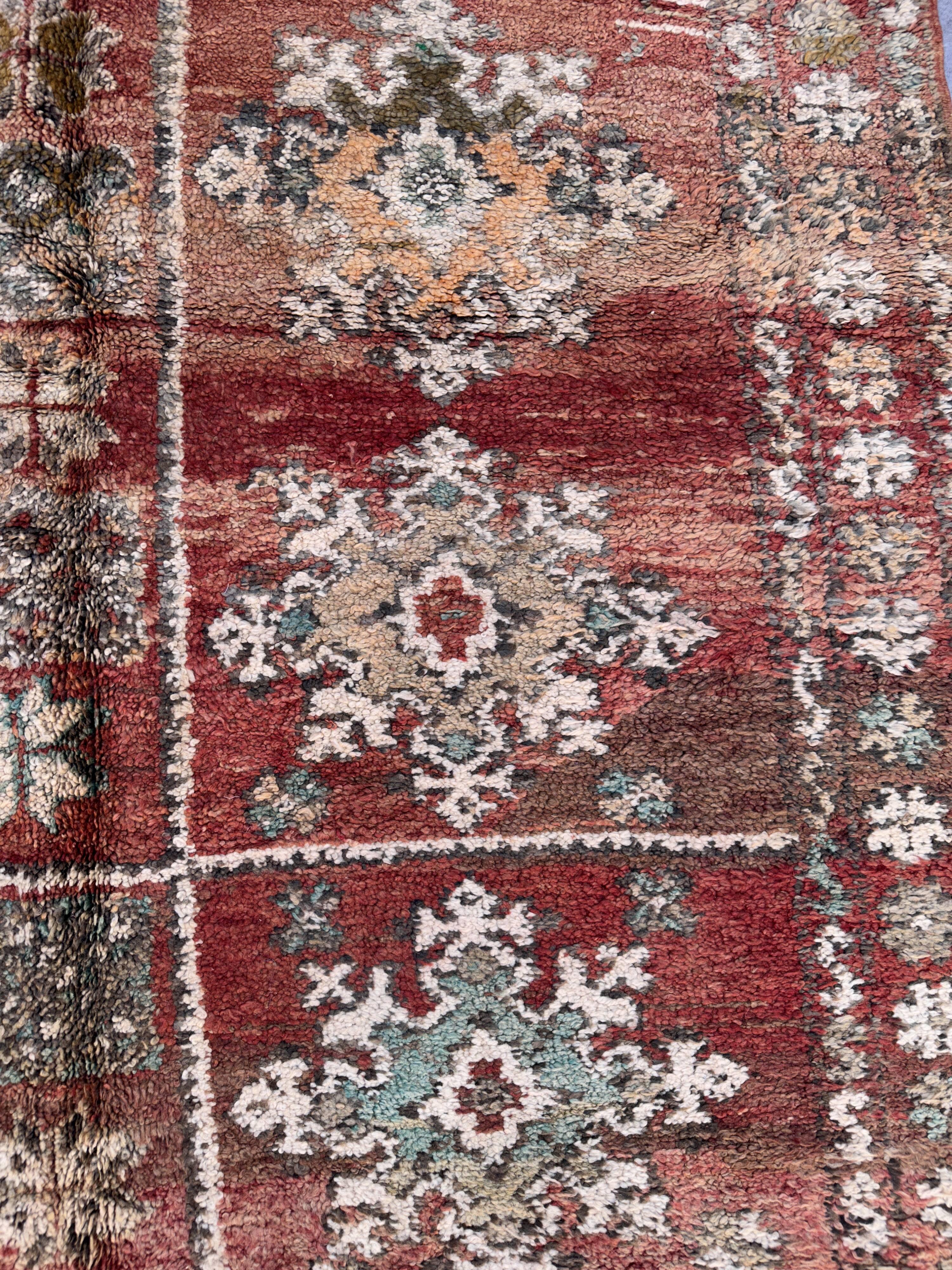 Tapis Marocain Zemmour marron - 294 x 177 cm