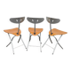 Chaises d’appoint PIU de Bonaldo, set de 3