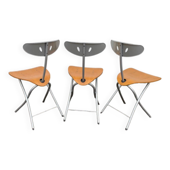 Chaises d’appoint PIU de Bonaldo, set de 3