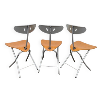 Bonaldo PIU side chairs, set of 3